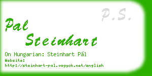 pal steinhart business card