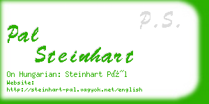 pal steinhart business card